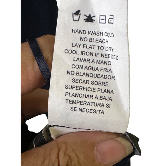 R&M Richards Size 14W  Attached  Shell 2-Piece Suit With Lace Details Navy Blue - Picture 10 of 14